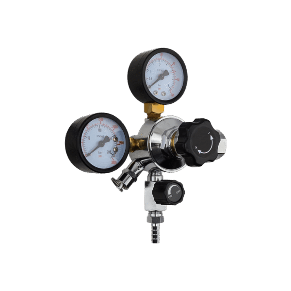 CO₂ Gas Regulator with Dual Gauge