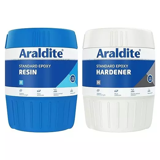 Araldite Standard Epoxy Adhesive for Strong Metal & Plastic Bonding - 500 gm