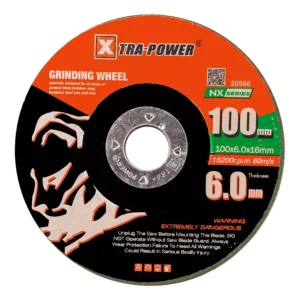 Xtra Power 4inch/100mm (DC) Grinding Wheel GX Series, Thickness 6 mm - Pack of 25 Pcs